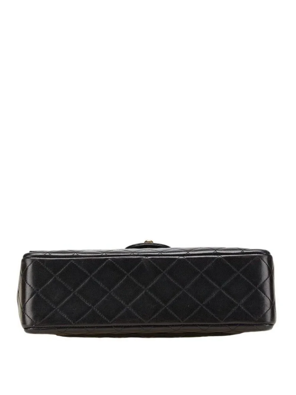 Chanel Quilted CC Logo Limited Edition Chain Shoulder Bag Black Lambskin